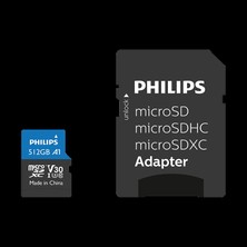 Philips Phııps 512GB Mıcro Sdxc 100 Mb/s C10 FM51MP65B/00