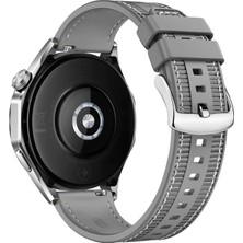 Forzacase Honor Watch 4 Pro ile Uyumlu Dikişli Kumaş Görünüm Silikon Kordon Kayış - FC910