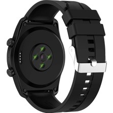 Forzacase Honor Watch 5 Pro ile Uyumlu Tokalı Çizgi Desen Silikon Kordon Kayış - FC369