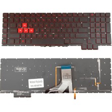 LineOn Hp Omen 17-An Notebook Klavye Işıklı (Kırmızı)