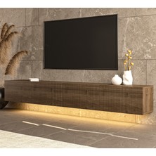 Mert Sert Mobilya Assos 240CM Günışığı Ledli Tv Sehpası, Tv Ünitesi
