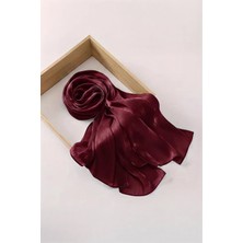Olcay Ipek Organze Abiye Şal Bordo 105
