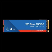 Sandisk 4 Tb Wd Blue SN5100 Pcı-4.0 6900MB/S 6700MB/S M2 SSD WDS400T5B0E