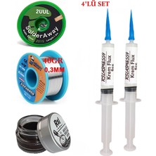 MHM Mechanic Lehim Teli 0,3mm 40GR Havya Uc Temizleyici Flux Lehim Toplama 2UUL-2015 Lehim Emme Teli SETI01