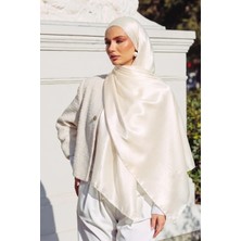 Olcay Ipek Organze Abiye Şal Ekru 105