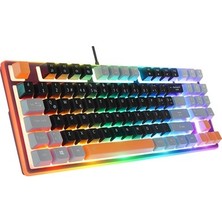 Vintessy Rainbow Aydınlatmalı Tkl Oyun Klavyesi, Membran Tasarım