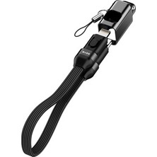 Vintessy S-Link Armor CL-020 30W 20 cm Type-C To Lightning Pd Örgülü Metal Başlıklı Siyah Hızlı Şarj