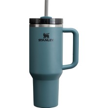 Stanley Quencher H2.0 Flowstate Pipetli Termos Bardak 1.18 Litre - Koyu Mavi (Blue Spruce) | Paslanm