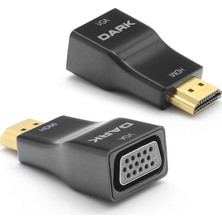 Vintessy Dijital-Analog HDMI To VGA Dönüştürücü, Full Hd ve Altın Uç Desteği