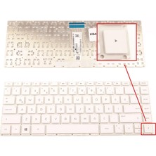 LineOn Hp Pavilion 14-Bw Notebook Klavye Beyaz