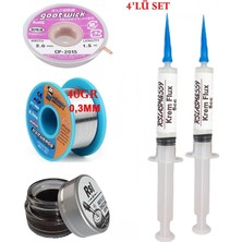 MHM Mechanic Lehim Teli 0,3mm 40GR Havya Uc Temizleyici Flux Lehim Toplama CP-2015 Lehim Emme Teli SETI05