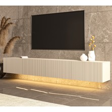 Mert Sert Mobilya Assos 240CM Günışığı Ledli Tv Sehpası, Tv Ünitesi
