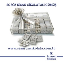 Samsun Çikolata Sc Söz Nişan Çikolatası Gümüş