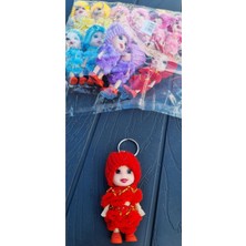 Modellino Giysili Bebek Anahtarlık Çanta Süsü Maskot 8+4/12CM - Renk Seçenekli 1 Adet