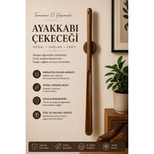 Mıknatıslı Ahşap Ayakkabı Çekeceği, 70 Cm, Gürgen Ağacından