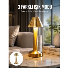 Kablosuz LED Masa Lambası 1800MAH 3 Renk Aydınlatma Dokunmatik Yeni Nesil - MOVERA3656-3585