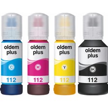 Oldem Plus Epson Ecotank 112/ Pro L6580 Muadil Mürekkep 4 Renk 1 Set