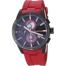 Quantum ADG991.668 Quartz Silikon Kırmızı 46 mm Erkek Saat