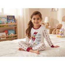 Erca Home Tekstil Ürünleri %100 Pamuklu Kız Pijama Takımı Yumuşacık