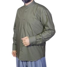 Yaser Giyim Hakim Yaka Çift Cepli Gömlek - Haki