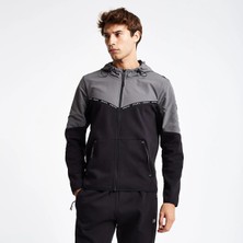 Lescon Erkek Fermuarlı Kapüşonlu Sweatshirt 24N-1101 24NTES001101