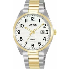 Lorus RH912RX9 Quartz Çelik Altın/gri Beyaz Kadran 39 mm Erkek Kol Saati