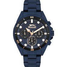 Slazenger SL.09.2383.2.07 Quartz Çelik Lacivert 45 mm Erkek Kol Saati