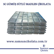 Samsun Çikolata Sc Gümüş Sargılı Sütlü Madlen Çikolata