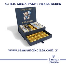 Samsun Çikolata Sc H.b. Mega Paket Erkek  Bebek Çikolatası