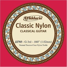 D'Addario Daddario J2703 Klasik Gitar Tek Teli, Classic Nylon, Normal Tensi