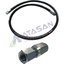 Karbeyaz Hidrolik  Damper Hortumu 9/16 Vidalı - New Holland - Massey Ferguson - Erkunt - Tümosan - Steyr-Başak - 200CM -   1  Adet