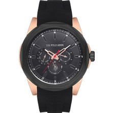 U.S. Polo Assn. U.s Polo Assn. USPA1006-03 47 mm Siyah Silikon Kordonlu Erkek Kol Saati