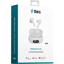 Ttec Airbeat Pro Lite Anc Şeffaf Mod LCD Göstergeli Bluetooth 5.4 Tws Kulaklık 2KM184 - Lyon Tech