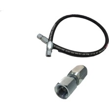 Karbeyaz Hidrolik Damper Hortumu 5/8 Vidalı - New Holland - Massey Ferguson - Erkunt - Tümosan - Steyr-Başak - 120CM -   1  Adet