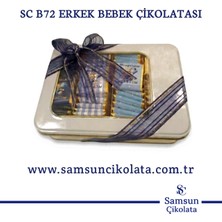 Samsun Çikolata Sc B72 Metal Kutu Erkek Bebek Çikolatası