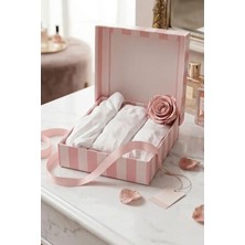 Moda Erva 34 Siyah Beyaz Ipli Brazilian Külot 3'lü Set (Kutusu ile Gönderilir)
