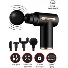 Ucuz Market Mini 4 Başlıklı Masaj Tabancası