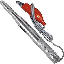 Wert W 2605, Oto Elektrik Kontrol Kalemi, Metal Gövdeli, 6/24V, Gri, Kırmızı