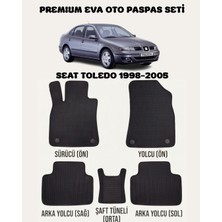 Feyza Oto Seat Toledo Serisi 1998 - 2005 Arası Araca Özel Premium Eva Paspas Takımı 2 Yıl Garantili Araca Birebir Uyumlu Kalıplar