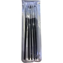 Bezos Professional Nail Art Tırnak Kalemi Seti - 5li Kapaklı Siyah