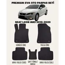 Feyza Oto Seat Leon Mk3  Serisi 2013 - 2020 Arası Araca Özel Premium Eva Paspas Takımı 2 Yıl Garantili Araca Birebir Uyumlu Kalıplar