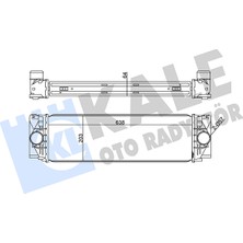 Turbo Radyatörü Segmansiz Tip Vw Crafter 30-35 Minibüs 2.5 Tdı 2006-2013 Kale Kal 342800