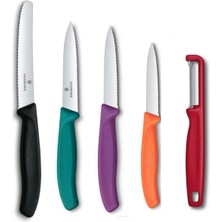 Victorinox Vctgr-5'Lİ Renkli Bıçak ve Soyacak Set