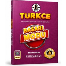 Patron Kitap 8. Sınıf Türkçe Başarı Modu Soru Bankası – Yeni Nesil Beceri Temelli Video Çözümlü Lgs Hazırlık Kitabı