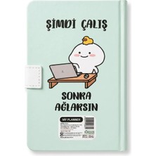 Lento Desing Esprili Mottolu Tasarımlı Mıknatıslı Planlayıcı Defter