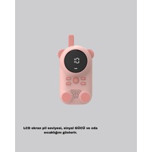 Şarjlı Bebek Telsizi Uzun Mesafe 22 Kanal LCD Ekran Vox Modu 400 Mah