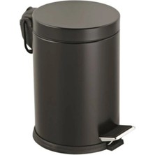 Eco Lounge 3lt Siyah Pedallı Metal Çöp Kovası BX40