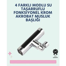 Toptan Bulurum Krom Kaplamalı Çok Fonksiyonlu Musluk Başlığı | Paslanmaz Malzeme