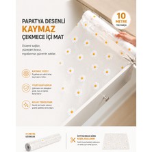 Toptan Bulurum Papatya Desenli Kaymaz Dolap ve Çekmece Içi Mat 10 Metre