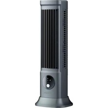 Hepu -F21 USB Şarjlı Sessiz Kule Tipi Masaüstü Mini Fan 3 Kademe Ofis Tipi Soğutucu Kule Fanı
